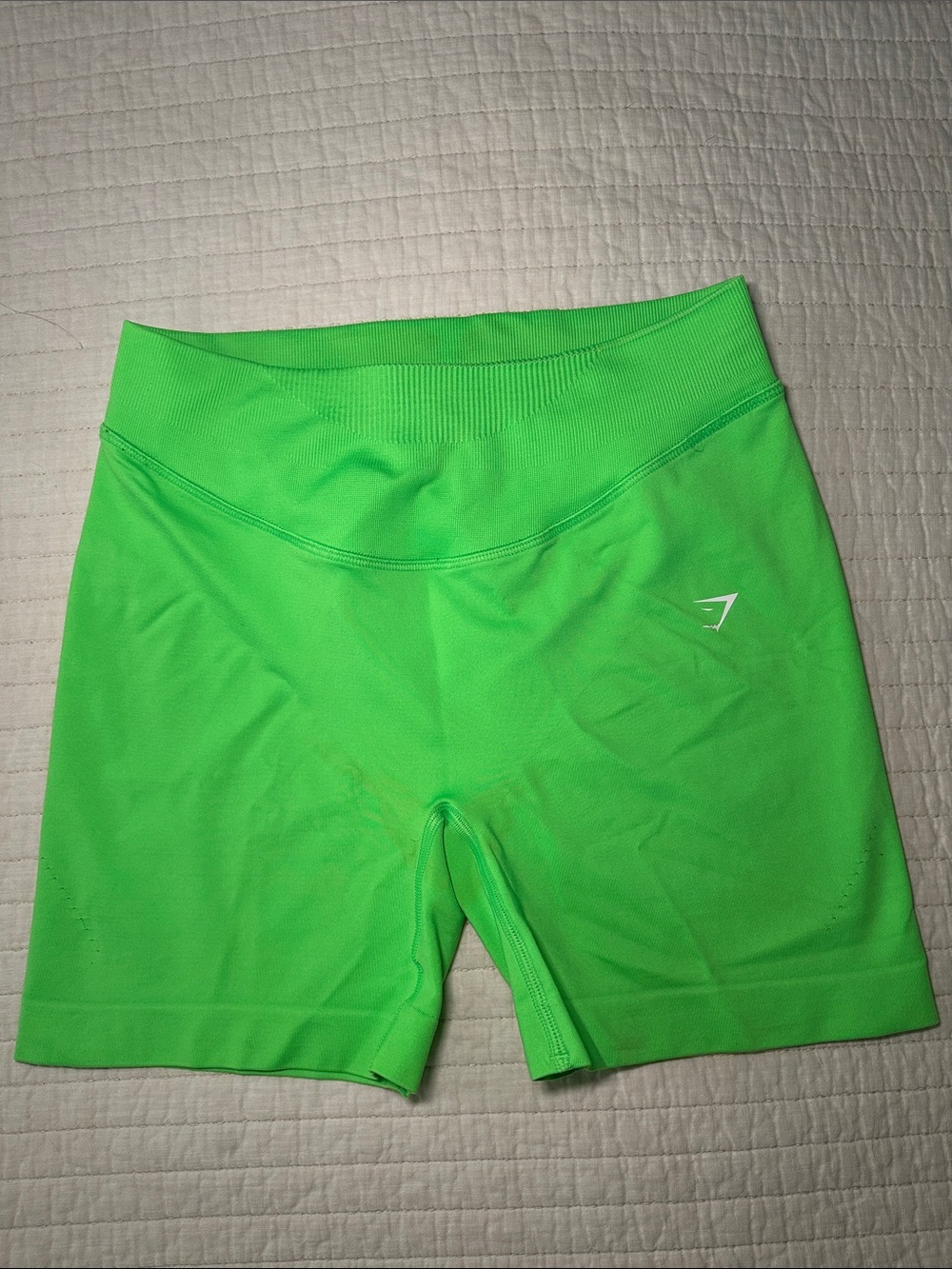 Gymshark Neon Green High-Rise Bike Shorts